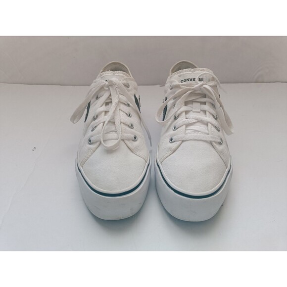 CONVERSE Women's Star Replay Platform Shoes 565365C White Size 10.5 - Picture 2 of 11